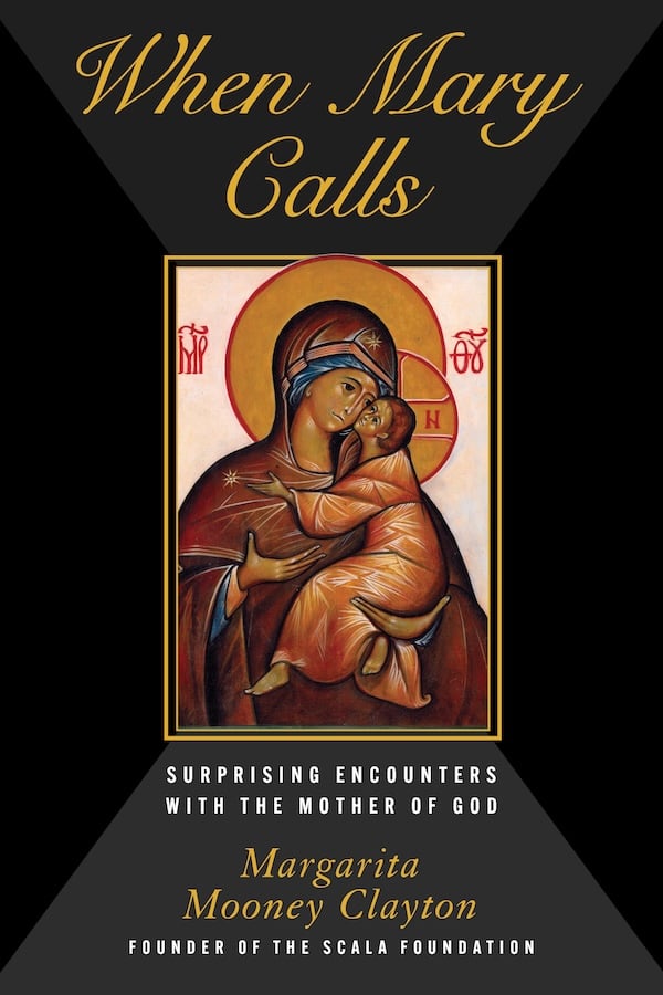 When Mary Calls book cover by Margarita Mooney Clayton, featuring an icon of Mary and Jesus painted by David Clayton