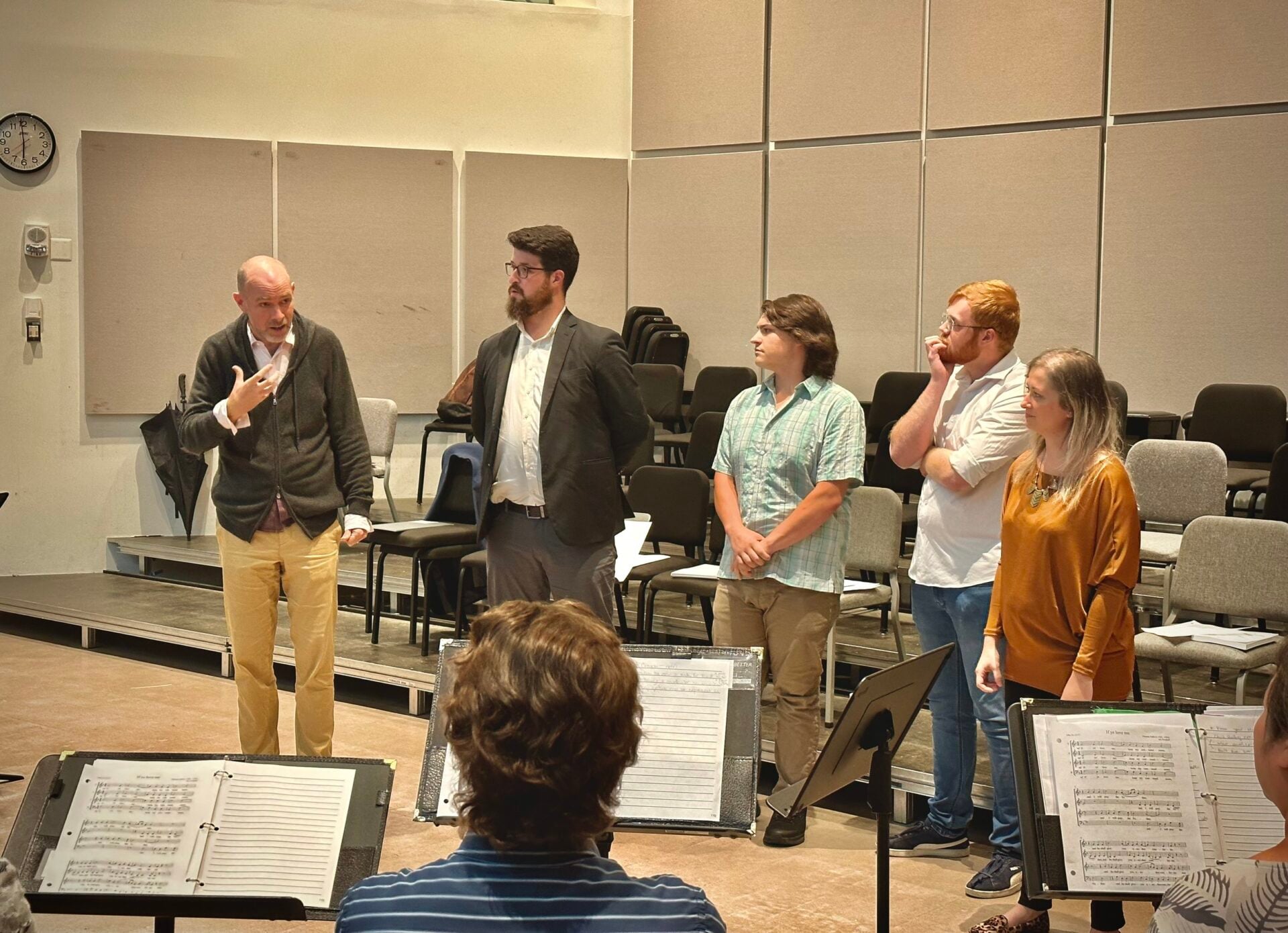 Gabriel Crouch leading choristers workshop at Scala Foundation Princeton event