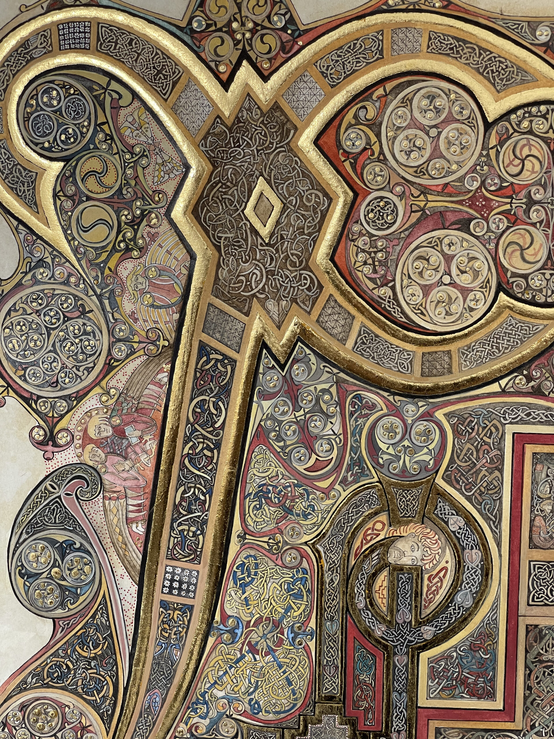 A Contemporary Hiberno-Saxon Style Illumination of the Chi